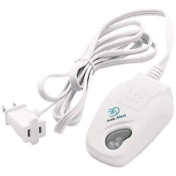 An alert received that can be plugged into the wall and have something plugged into it