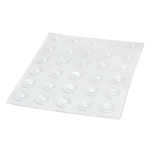 page of 30 mini sized clear bump dots