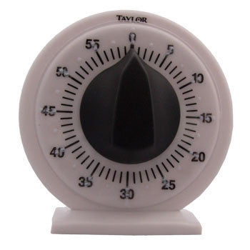 Black on white braille circular timer