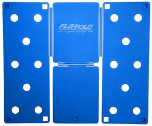 Blue boards that look like dominoes that will help you fold clothes