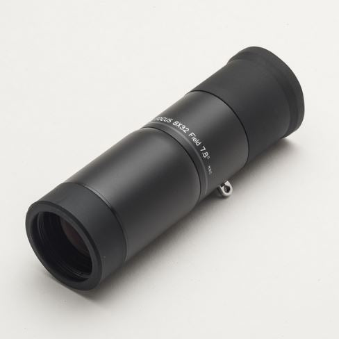 The 8x32 Walters Monocular is black and smooth with a loop for you to be able hang it from a lanyard. Both ends are rubber and the middle is metal.