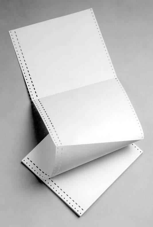 Braille punched paper