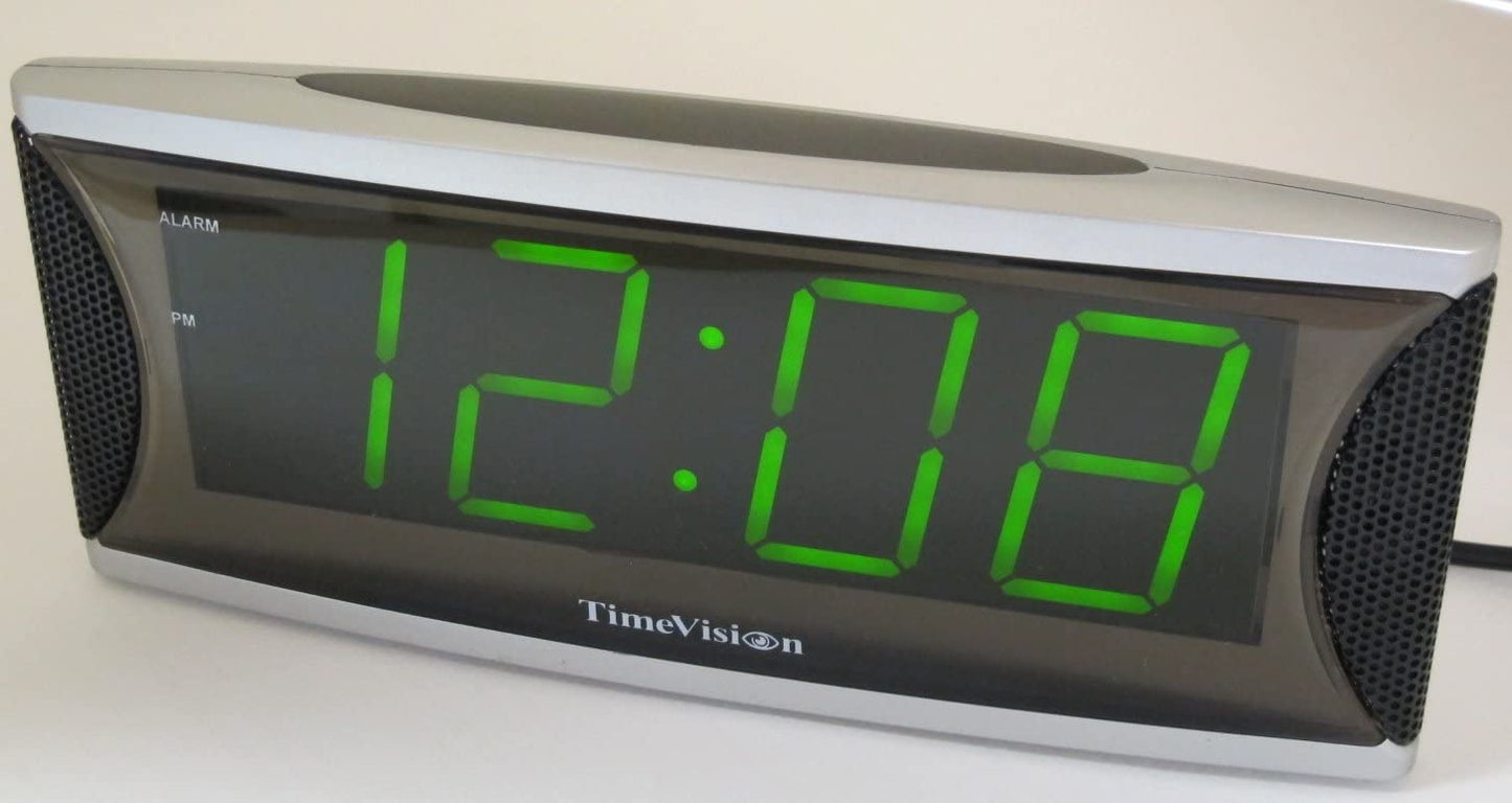 Large Text Alarm CLock showing 12:08AM